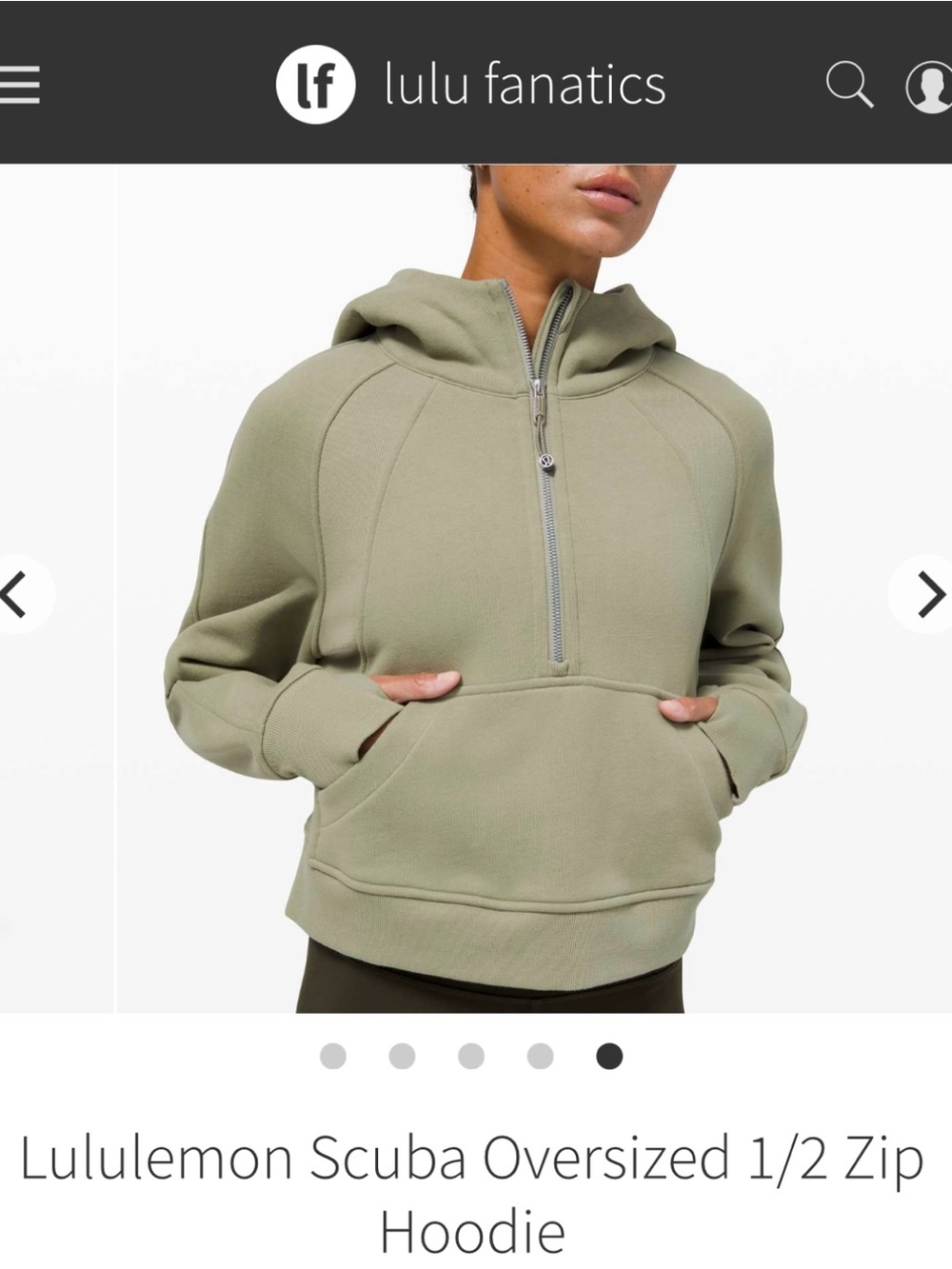 Lululemon Scuba Oversized 1/2 Zip
Hoodie XL/XXL